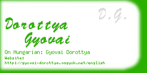 dorottya gyovai business card